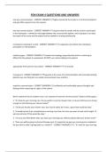 FON EXAM 4 QUESTIONS AND ANSWERS