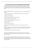NAA 100 FINAL EXAM STUDY GUIDE QUESTIONS AND ANSWERS