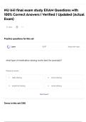 NU 641 final exam study EXAM Questions with 100&percnt; Correct Answers &vert; Verified &vert; Updated &lpar;Actual Exam&rpar;