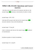 NPRO 1100&comma; EXAM 2 Questions and Correct  Answers 