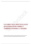 CEA Questions and Answers 