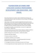 FOUNDATIONS OF FAMILY AND CONSUMER SCIENCES PROFESSIONAL DEVELOPMENT AND EDUCATION - FACS PRAXIS&period;