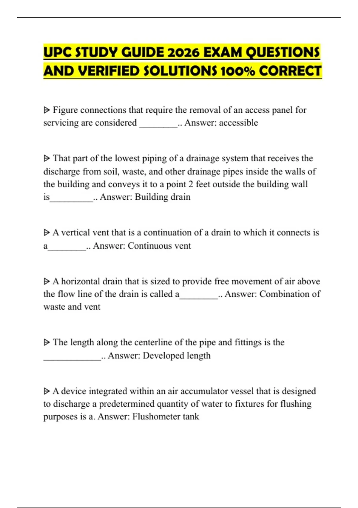 UPC STUDY GUIDE 2026 EXAM QUESTIONS AND VERIFIED SOLUTIONS 100 CORRECT 9689981 1200 1700.webp