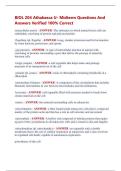 BIOL 204 Athabasca U- Midterm Questions And  Answers Verified 100&percnt; Correct 