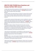 HESI PN CASE STUDIES Exam Questions and  Answers Verified 100&percnt; Correct