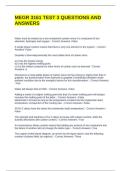 MEGR 3161 TEST 3 QUESTIONS AND ANSWERS