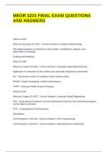 MEGR 3231 FINAL EXAM QUESTIONS AND ANSWERS