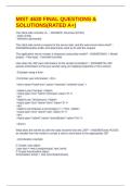 MIST 4630 FINAL QUESTIONS & SOLUTIONS&lpar;RATED A&plus;&rpar;