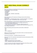 MIST 4630 FINAL EXAM CORRECT 100&percnt;