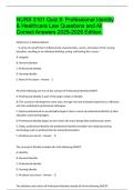 NURS 3101 Quiz 8&colon; Professional Identity & Healthcare Law Questions and All Correct Answers 2025-2026 Edition&period;