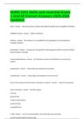 NURS 3101 Skills and essential Exam 1 And All Correct Answers 2025-2026 Updated&period;