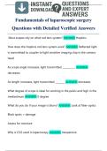 Fundamentals of laparoscopic surgery  Questions with Detailed Verified Answers