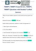 NRRPT&comma; NRRPT Exam Review&comma; NRRPT&comma;  NRRPT Questions with Detailed Verified  Answers 