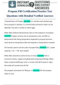 Propane Fill Certification Practice Test  Questions with Detailed Verified Answers 