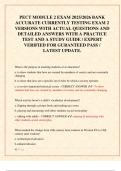 PECT MODULE 2 EXAM 2025&sol;2026 BANK  ACCURATE CURRENTLY TESTING EXAM 2  VERSIONS WITH ACTUAL QUESTIONS AND  DETAILED ANSWERS WITH A PRACTICE  TEST AND A STUDY GUIDE &sol; EXPERT  VERIFIED FOR GURANTEED PASS &sol;  LATEST UPDATE