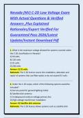 Nevada &lpar;NV&rpar; C-2D Low Voltage Exam With Actual Questions & Verified Answers &comma;Plus Explained Rationales&sol;Expert Verified For Guaranteed Pass 2026&sol;Latest Update&sol;Instant Download Pdf