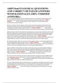 AHIP Final EXAM REAL QUESTIONS AND CORRECT DETAILED ANSWERS WITH RATIONALES &lpar;100&percnt; VERIFIED ANSWERS&rpar; &vert;