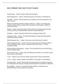 EKU PMHNP NSC 830 STUDY GUIDE