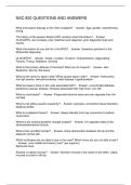 NSC 830 QUESTIONS AND ANSWERS