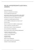 NSC 830 ANTIDEPRESSANTS QUESTIONS & ANSWERS