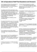 GA Jurisprudence Stuff Test Questions and Answers