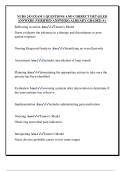 NURS 243 EXAM 1 QUESTIONS AND CORRECT DETAILED  ANSWERS &lpar;VERIFIED ANSWERS&rpar; ALREADY GRADED A&plus; 
