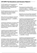 CITI SPD Test Questions and Answers Rated A