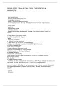 SPMA 2P27 FINAL EXAM QUIZ QUESTIONS & ANSWERS