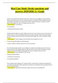 HESI Case Study &ndash; Stroke &vert; Verified Questions & Correct Answers &vert; Latest A&plus; Grade 2025&sol;2026