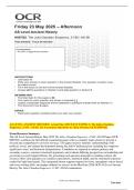 AS LEVEL ANCIENT HISTORY&colon; Actual May 2025 PAST PAPER 2&colon; The Julio-Claudian  Emperors&comma; 31 BC&ndash;AD 68&period; All Assessment Questions & Mark Scheme &lbrack;OCR H007&sol;02&rsqb; 
