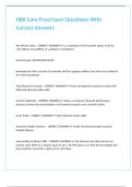 HBX Core Final Exam Questions With Correct Answers&period;