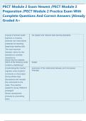 PECT Module 2 Exam Newest &sol;PECT Module 2  Preparation &sol;PECT Module 2 Practice Exam With  Complete Questions And Correct Answers &vert;Already  Graded A&plus;