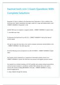 hazmat tech ccre 1 Exam Questions With Complete Solutions