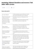 Marketing&colon; Walmart Questions and Answers &vert; Fall  2026 &vert; 100&percnt; Correct