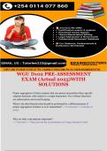 WGU D102 PRE-ASSESSMENT EXAM &lpar;Actual 2025&rpar;WITH SOLUTIONS 