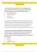 HESI RN Mental Health Exam 2025 &vert; 20 Exam Sets with Verified Solutions