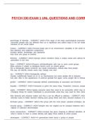 PSYCH 330 EXAM 1 UNL QUESTIONS AND CORRECT ANSWERS