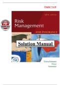 Risk Management and Insurance, 12th Edition – Solution Manual – Trieschmann / Hoyt / Sommer (Ch. 1–24)