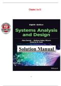 Systems Analysis & Design&comma; 8th Edition &ndash; Solution Manual &ndash; Dennis &sol; Wixom &sol; Roth &lpar;Ch&period; 1&ndash;13&rpar;