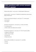 GNSS questions with correct answers rated A&plus; passed