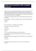GNSS terms questions with complete solutions