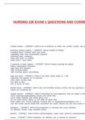 NURSING 230 EXAM 1 QUESTIONS AND CORRECT ANSWERS