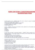 NURS 230 EXAM 1 QUESTIONS&sol;ANSWERS 100&percnt; GUARANTEED PASS