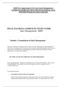 D099 OA Comprehensive Overview &lpar;Sales Management&rpar; COMPLETE MODULES NEW UPDATE MATERIAL FALL 2025-2026 Western Governors University