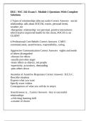 EKU- NSC 242-Exam 1- Module 1 Questions With Complete Solutions