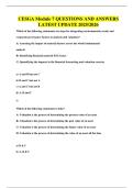 CESGA Module 7 QUESTIONS AND ANSWERS LATEST UPDATE 2025&sol;2026