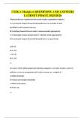 CESGA Module 6 QUESTIONS AND ANSWERS LATEST UPDATE 2025&sol;2026