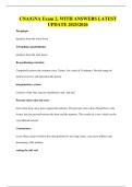 CNA&sol;GNA Exam 2&comma; WITH ANSWERS LATEST UPDATE 2025&sol;2026
