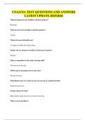 CNA&sol;GNA TEST QUESTIONS AND ANSWERS LATEST UPDATE 2025&sol;2026