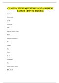 CNA&sol;GNA STUDY-QUESTIONS AND ANSWERS LATEST UPDATE 2025&sol;2026